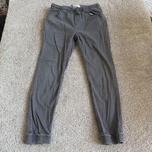 Levis Jogger Pants Kids XL Gray Denim Elastic Waist Pockets Casual Fall